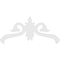 Ekena Millwork Pitch Florence Architectural Grade PVC Gable Pediment, 48"W x 24"H x 1"P (12/12) GPP048X024X100FLO - alternate 3